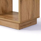 68-Inch Tall Bookcase with 8 Shelves and 2 Cabinet Doors, Brown