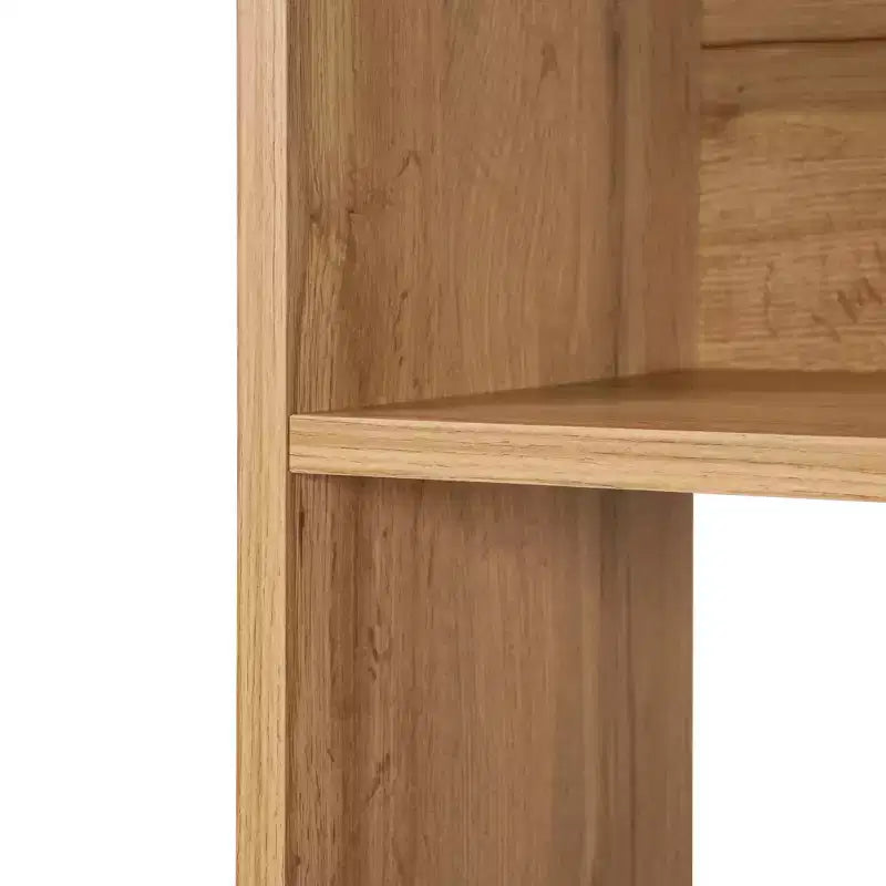 68-Inch Tall Bookcase with 8 Shelves and 2 Cabinet Doors, Brown