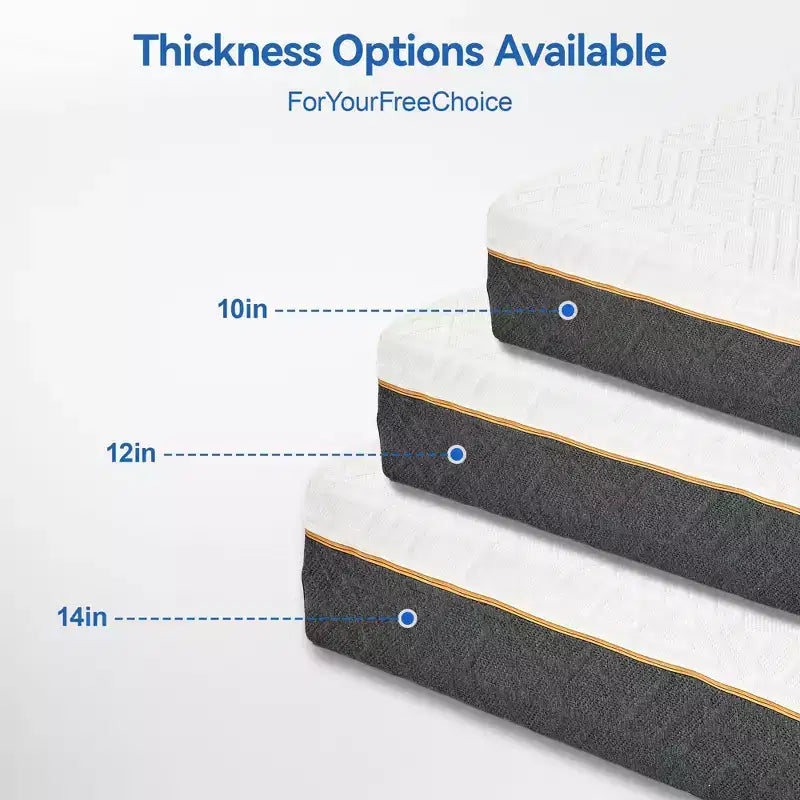 Dyonery memory foam mattresses are available in multiple sizes and thicknessesoffer a double-sided sleeping experience and different hardness levels