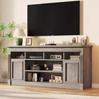 COZONY 67 in Farmhouse TV Stand for TVs up to 75, Entertainment Center with Storage Cabinets & Adjustable Shelves