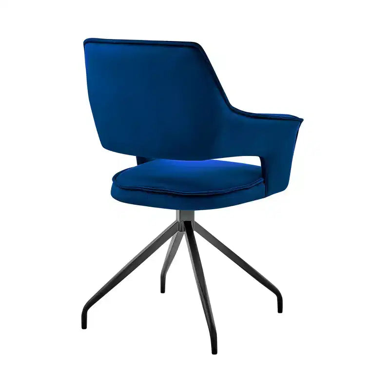 TUYOHW Velvet Accent Chair,Modern Upholstered Side Chair with Armrest,Black Wooden Legs,Lounge Chair for Living Room,Bedroom,Office