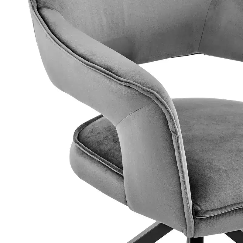 TUYOHW Velvet Accent Chair,Modern Upholstered Side Chair with Armrest,Black Wooden Legs,Lounge Chair for Living Room,Bedroom,Office