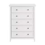 5-Drawer Dresser Chest, Farmhouse Style, Anti-Tip, for Bedroom or Living Room