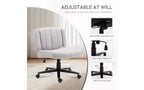 Ergonomic Swivel Office Chair, Extra-Wide Seat, Adjustable Height, Locking Casters