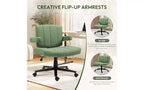 Ergonomic Swivel Office Chair, Extra-Wide Seat, Adjustable Height, Locking Casters