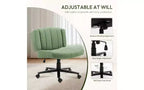 Ergonomic Swivel Office Chair, Extra-Wide Seat, Adjustable Height, Locking Casters