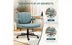 Ergonomic Swivel Office Chair, Extra-Wide Seat, Adjustable Height, Locking Casters