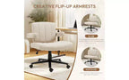 Ergonomic Swivel Office Chair, Extra-Wide Seat, Adjustable Height, Locking Casters