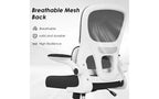 Double Mesh Ergonomic Office Chair with Flip-Up Armrests and Lumbar Support