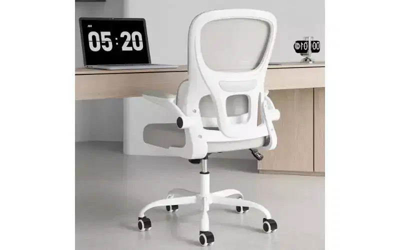 Double Mesh Ergonomic Office Chair with Flip-Up Armrests and Lumbar Support