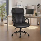 Big and Tall PU Leather Executive Office Chair, 500 lb Capacity, 360° Swivel