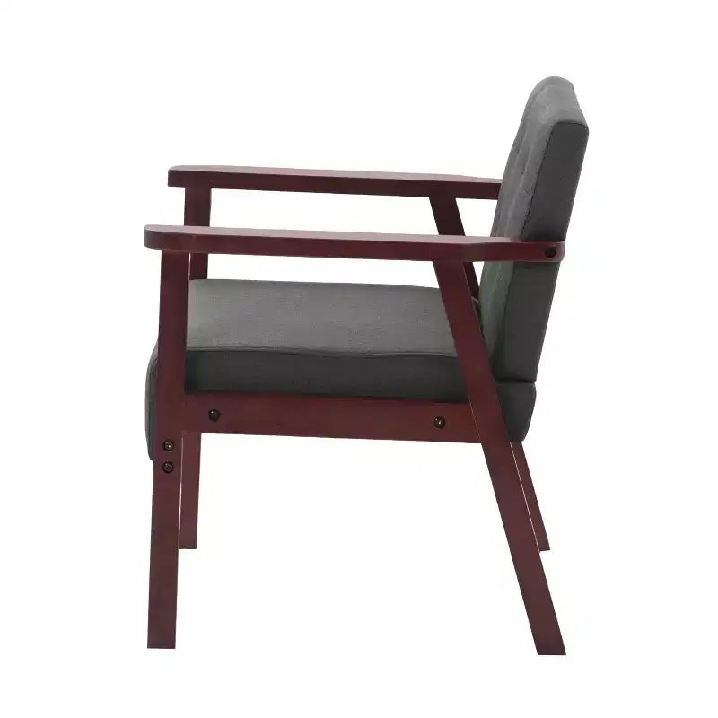 Upholstered Accent Reading Chair with Wood Frame, Padded Seat and Armrests