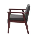 Upholstered Accent Reading Chair with Wood Frame, Padded Seat and Armrests