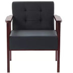 Upholstered Accent Reading Chair with Wood Frame, Padded Seat and Armrests