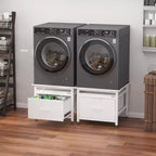 29x29x23 Heavy Duty Washer/Dryer Pedestal  850LB Capacity with Pullout Shelf & Drawer for Universal Anti-Vibration Support