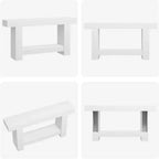 Farmhouse Console Table, Wooden Entryway Table with Storage, Rectangular Narrow Sofa Table Behind The Couch, Entry Table Foyer Hallway Table