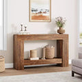 Farmhouse Console Table, Wooden Entryway Table with Storage, Rectangular Narrow Sofa Table Behind The Couch, Entry Table Foyer Hallway Table