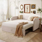 Zeus & Ruta Twin Velvet Upholstered Daybed with Pop Up Trundle & Nailhead Trim
