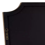 22x36 Warm Gold Wall Mirror, Curved Crown, Traditional Style