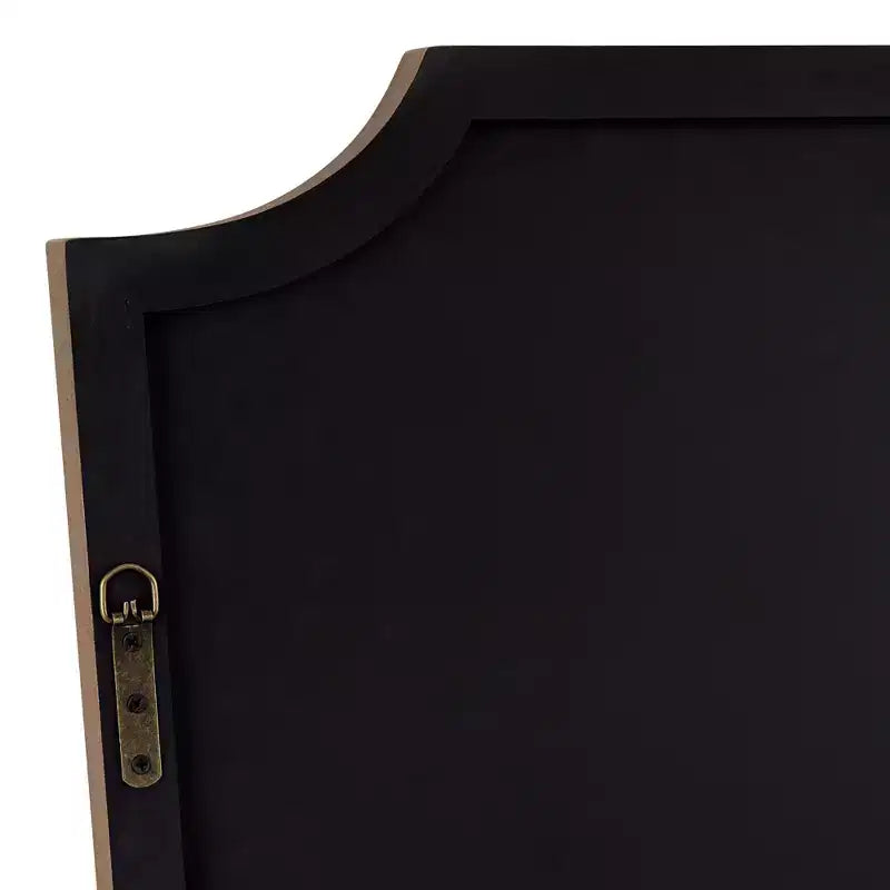 22x36 Warm Gold Wall Mirror, Curved Crown, Traditional Style