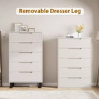 50.5-Inch Tall Dresser with 5 Deep Drawers for Bedroom or Hallway