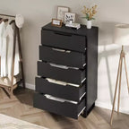 50.5-Inch Tall Dresser with 5 Deep Drawers for Bedroom or Hallway