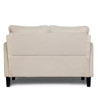 48 Corduroy Loveseat Sofa, 2 Seater Upholstered Sofa Couch with Side Storage Pocket, Deep Seat Small Sofa for Living Room Bedroom Apartment
