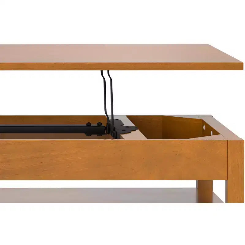 Norfolk SOLID WOOD 48 inch Wide Rectangle Transitional Lift Top Coffee Table