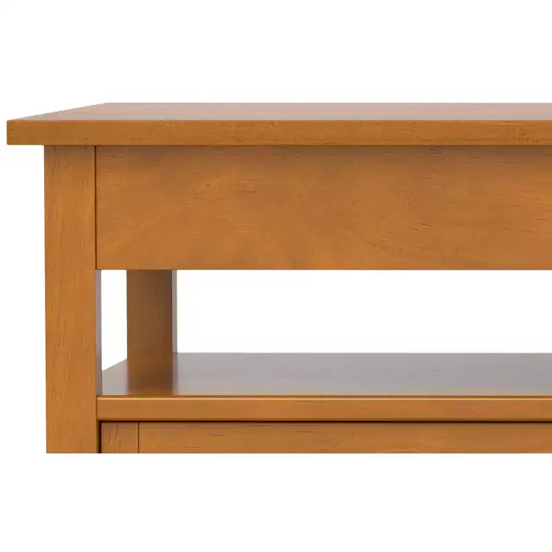 Norfolk SOLID WOOD 48 inch Wide Rectangle Transitional Lift Top Coffee Table