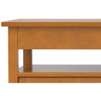 Norfolk SOLID WOOD 48 inch Wide Rectangle Transitional Lift Top Coffee Table