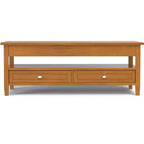 Norfolk SOLID WOOD 48 inch Wide Rectangle Transitional Lift Top Coffee Table