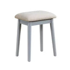 Makeup Vanity Desk with Round Mirror, 4 Drawers, and Padded Stool
