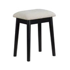 Makeup Vanity Desk with Round Mirror, 4 Drawers, and Padded Stool