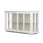 sumyeg Kitchen Storage Cabinet with Glass Door for Pantry or Dining Room