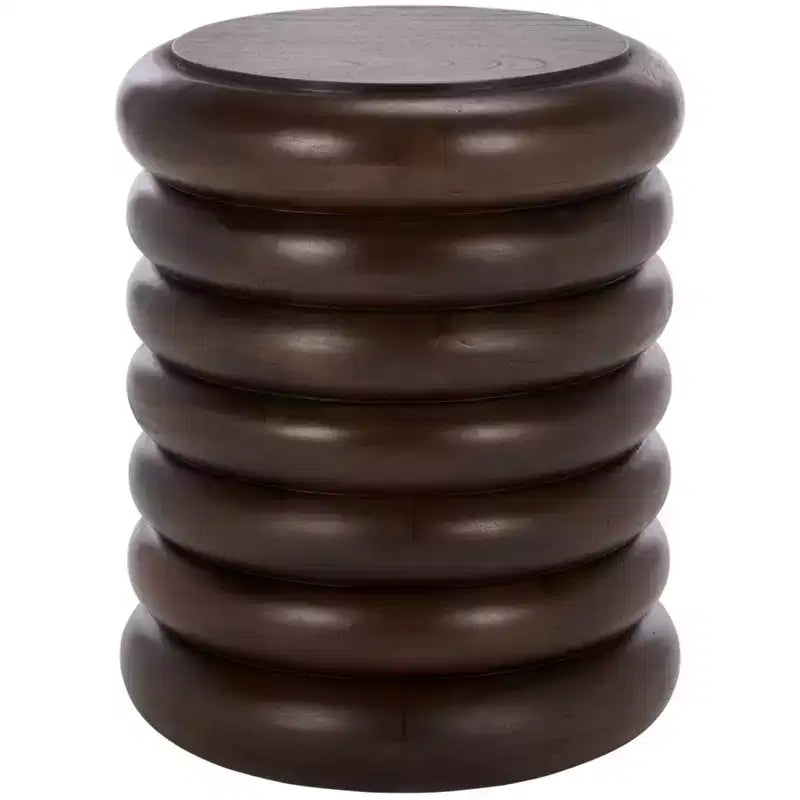 Anatoly Round Accent Table - ACC6615 - Brown - Safavieh