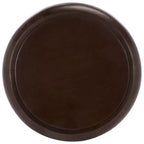 Round Accent End Table, Brown Wood Finish, No Assembly Required
