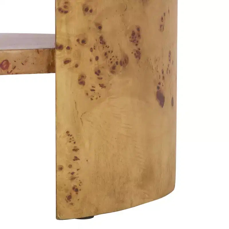Accent Table with 1 Drawer and 1 Shelf, Natural Wood Finish
