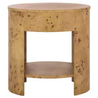 Accent Table with 1 Drawer and 1 Shelf, Natural Wood Finish