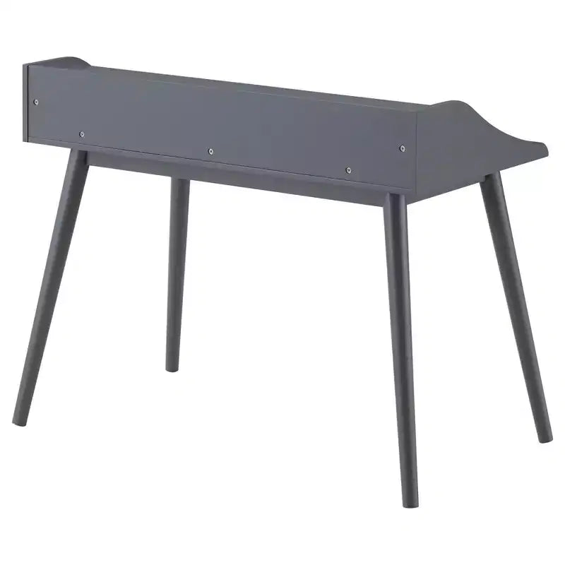 TUYOHW Wooden Writing Desk,Modern Study Desk with Hutch,4 Open Shelves,Solid Rubberwood Legs,Computer Desk for Home Office,Study,Bedroom