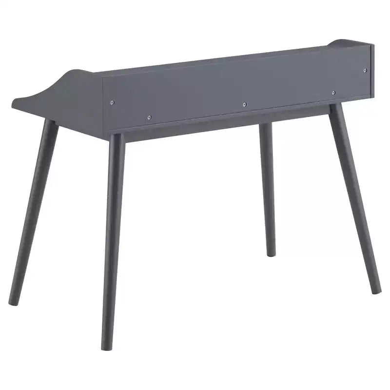 TUYOHW Wooden Writing Desk,Modern Study Desk with Hutch,4 Open Shelves,Solid Rubberwood Legs,Computer Desk for Home Office,Study,Bedroom