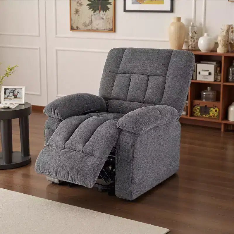 Power Recliner Chair with 8-Point Massage, Heating, and Extending Footrest