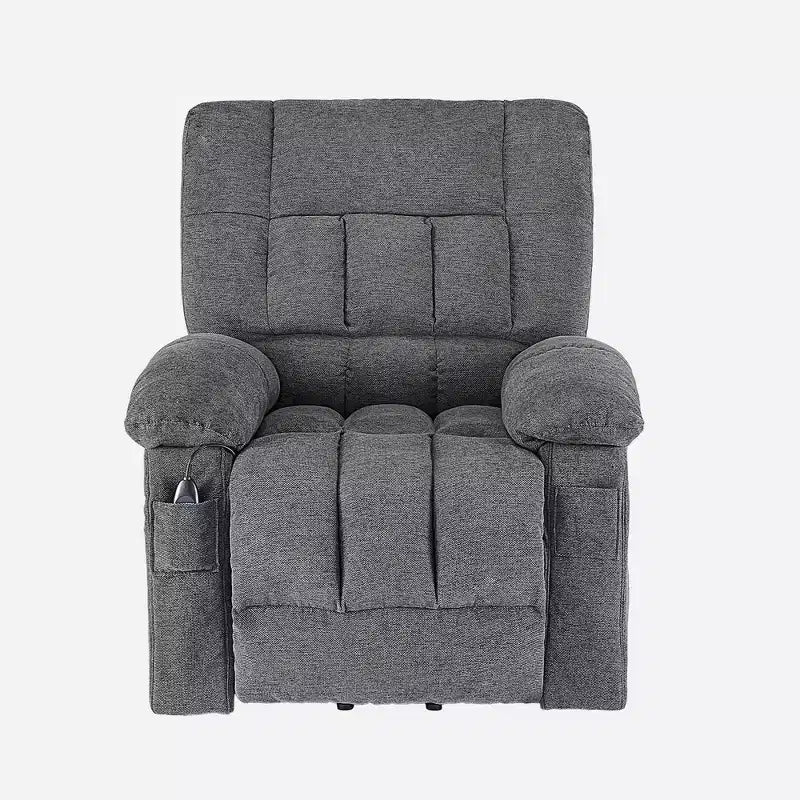 Power Recliner Chair with 8-Point Massage, Heating, and Extending Footrest