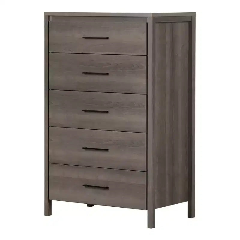 South Shore Primo 6 Drawer Double Dresser Rustic Oak