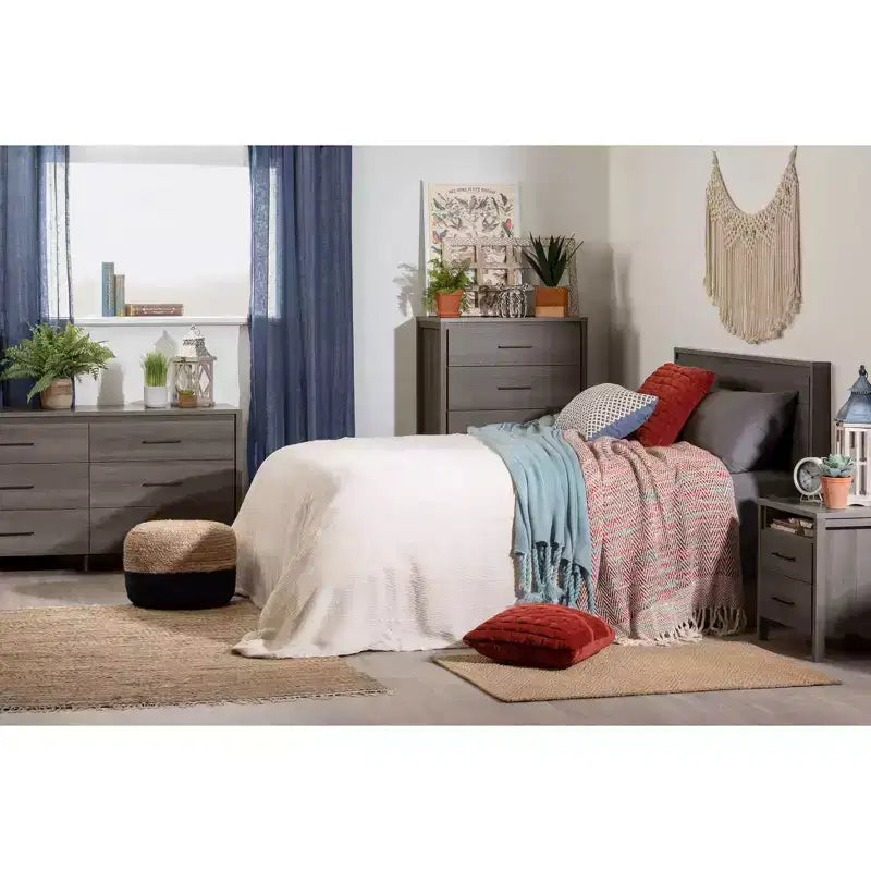 6-Drawer Double Dresser, Rustic Oak, STURDY Act Compliant, 5-Year Warranty