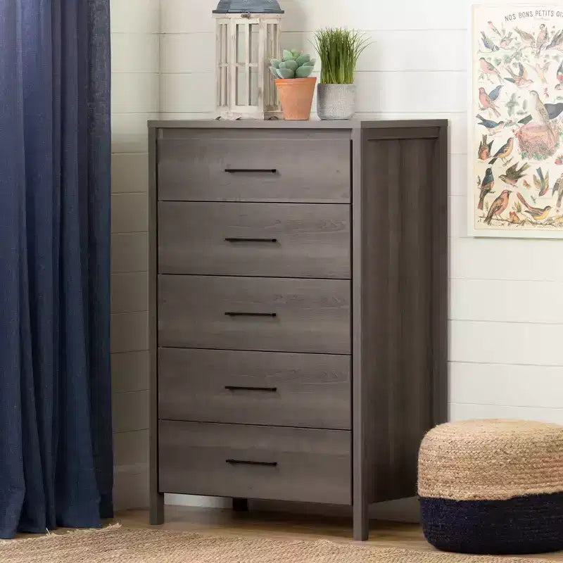 6-Drawer Double Dresser, Rustic Oak, STURDY Act Compliant, 5-Year Warranty