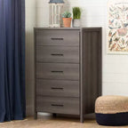 6-Drawer Double Dresser, Rustic Oak, STURDY Act Compliant, 5-Year Warranty