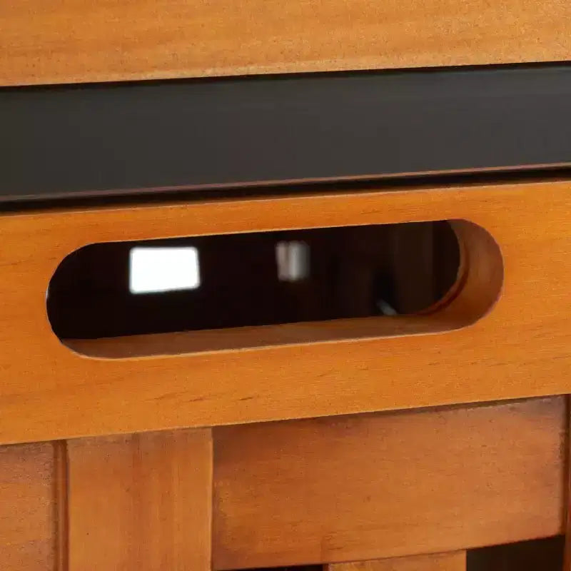 Wooden Storage Bench with Drawers, 550 lb Capacity, No Assembly Required