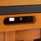 Wooden Storage Bench with Drawers, 550 lb Capacity, No Assembly Required