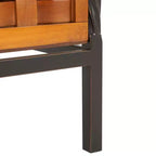 Wooden Storage Bench with Drawers, 550 lb Capacity, No Assembly Required
