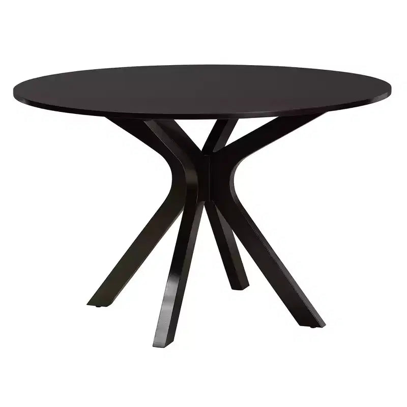 Baxton Studio Maya Modern Fabric and Wood Dining Set